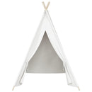 tipi til børn 120x120x150 cm med bærepose polyester hvid