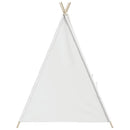 tipi til børn 120x120x150 cm med bærepose polyester hvid