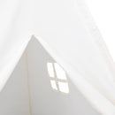tipi til børn 120x120x150 cm med bærepose polyester hvid