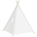 tipi til børn 120x120x150 cm med bærepose polyester hvid