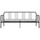 sengestel til udtræksseng 90x200 cm metal sort