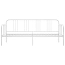 sengestel til udtræksseng 90x200 cm metal hvid