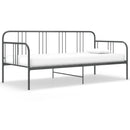 sengestel til udtræksseng 90x200 cm metal grå