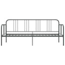 sengestel til udtræksseng 90x200 cm metal grå