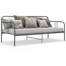 sengestel til udtræksseng 90x200 cm metal grå