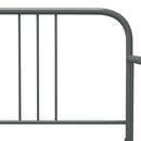 sengestel til udtræksseng 90x200 cm metal grå