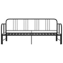 sengestel til udtrækssofa 90x200 cm metal sort