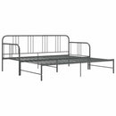 sengestel til udtræksseng 90x200 cm metal grå