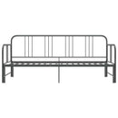 sengestel til udtræksseng 90x200 cm metal grå