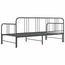 sengestel til udtræksseng 90x200 cm metal grå