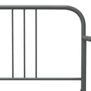 sengestel til udtræksseng 90x200 cm metal grå