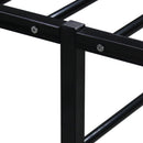 sengestel 90x200 cm metal sort