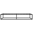 sengestel 100x200 cm metal sort