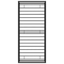 sengestel 100x200 cm metal sort
