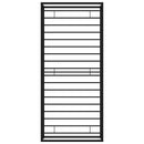 sengestel 100x200 cm metal sort