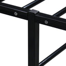 sengestel 120x200 cm metal sort