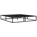 sengestel 140x200 cm metal sort