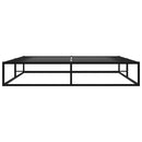 sengestel 140x200 cm metal sort