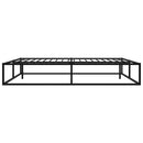sengestel 140x200 cm metal sort