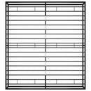 sengestel 180x200 cm metal sort