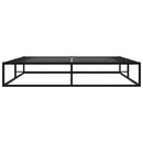 sengestel 200x200 cm metal sort