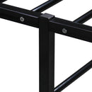 sengestel 200x200 cm metal sort