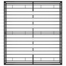 sengestel 200x200 cm metal sort