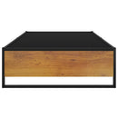 sengestel 100x200 cm metal sort