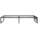 sengestel 100x200 cm metal sort