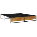 sengestel 140x200 cm metal sort