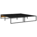sengestel 200x200 cm metal sort