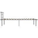 sengestel 90x200 cm metal grå
