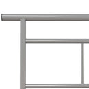 sengestel 90x200 cm metal grå