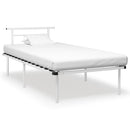 sengestel 100x200 cm metal hvid