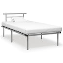 sengestel 100x200 cm metal grå