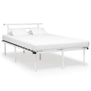 sengestel 120x200 cm metal hvid