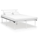sengestel 120x200 cm metal hvid