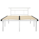 sengestel 120x200 cm metal hvid