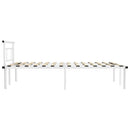 sengestel 120x200 cm metal hvid