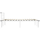 sengestel 120x200 cm metal hvid