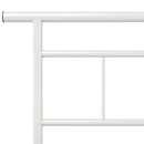 sengestel 120x200 cm metal hvid