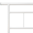 sengestel 120x200 cm metal hvid