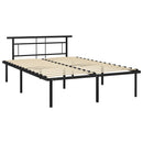 sengestel 140x200 cm metal sort