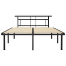 sengestel 140x200 cm metal sort