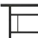 sengestel 140x200 cm metal sort