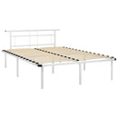 sengestel 140x200 cm metal hvid