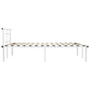 sengestel 140x200 cm metal hvid