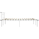 sengestel 140x200 cm metal hvid