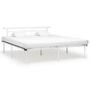 sengestel 180x200 cm metal hvid