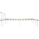 sengestel 200x200 cm metal hvid